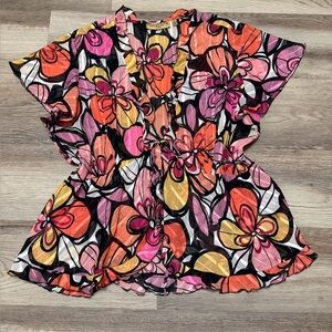 Notations Multicolor Floral Blouse